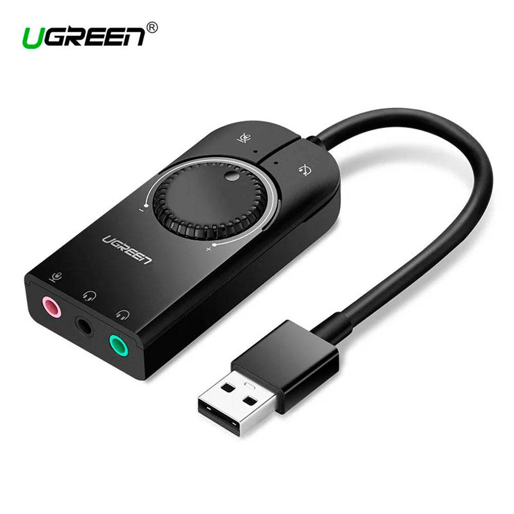 Звуковая аудио карта USB - аудио 3 гнезда 3.5мм (combo, наушники и микрофон), v.2.0, UGREEN
Звуковая аудио карта USB - аудио 3 гнезда 3.5мм (combo, наушники и микрофон), v.2.0, UGREEN