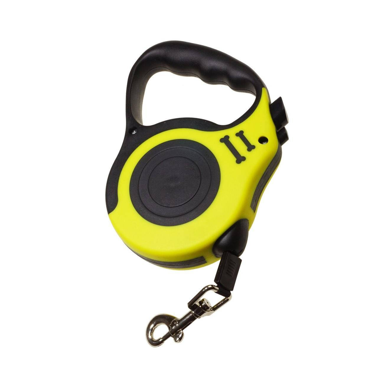 Поводок-рулетка Supretto для собак на 5 метров Желтый 5715 
Поводок-рулетка Supretto для собак на 5 метров Желтый 5715