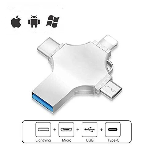 Флешка Флэш накопитель 4 в 1 USB 3.0 Type-C Micro USB Lightning флешка Iphone MacBook Iphone 32Гб
Флешка Флэш накопитель 4 в 1 USB 3.0 Type-C Micro USB Lightning флешка Iphone MacBook Iphone 32Гб