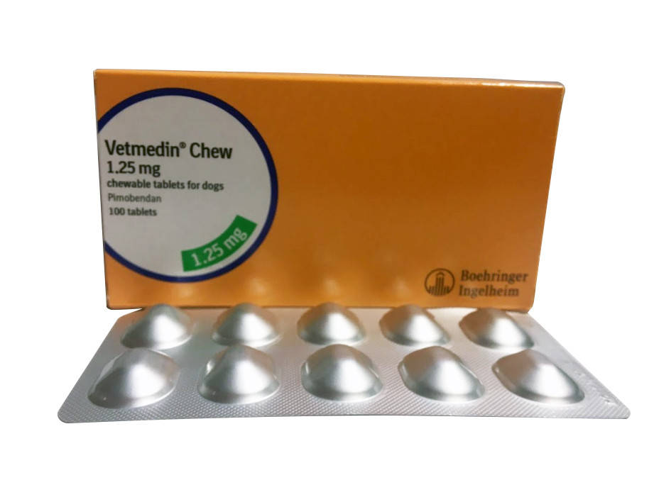 Vetmedin (Ветмедин) 1,25мг 100 жевательных таблеток
Vetmedin (Ветмедин) 1,25мг 100 жевательных таблеток