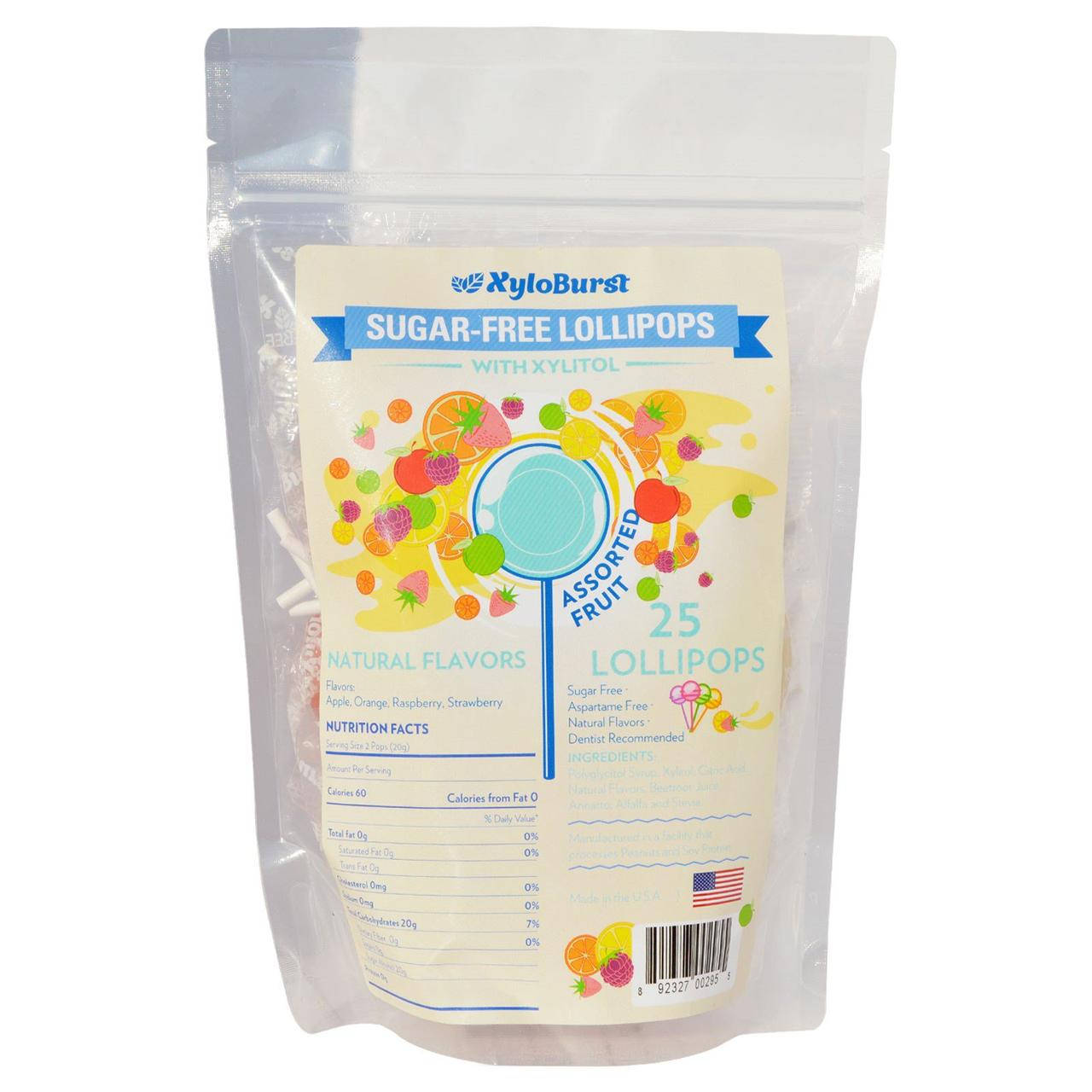 Xyloburst, Sugar-Free Lollipops with Xylitol, Assorted Flavors, Approximately 25 Lollipops (9.3 oz),,
Xyloburst, Sugar-Free Lollipops with Xylitol, Assorted Flavors, Approximately 25 Lollipops (9.3 oz),,