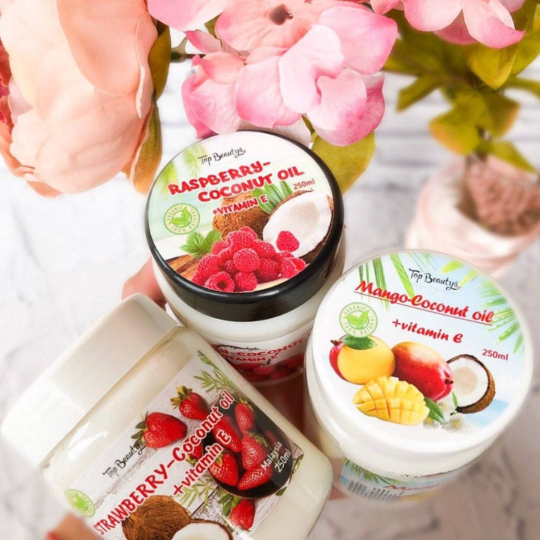 Ароматизированное масло для лица, тела и волос Top Beauty банка 250 мл Raspberry-Coconut
Ароматизированное масло для лица, тела и волос Top Beauty банка 250 мл Raspberry-Coconut