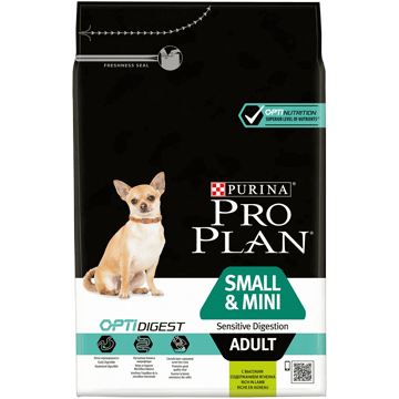 Pro Plan Adult Small & Mini Sensitive Digestion проплан про план корм для мини пород собак с ягненком, 7 кг
Pro Plan Adult Small & Mini Sensitive Digestion проплан про план корм для мини пород собак с ягненком, 7 кг