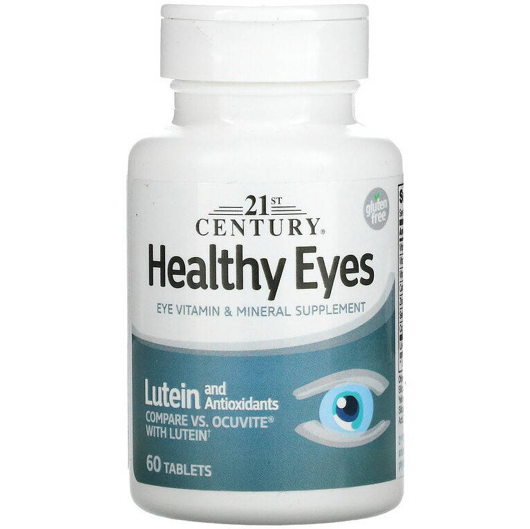 Комплекс для здоровья глаз 21st Century "Healthy Eyes with Lutein" с лютеином (60 таблеток)
Комплекс для здоровья глаз 21st Century "Healthy Eyes with Lutein" с лютеином (60 таблеток)