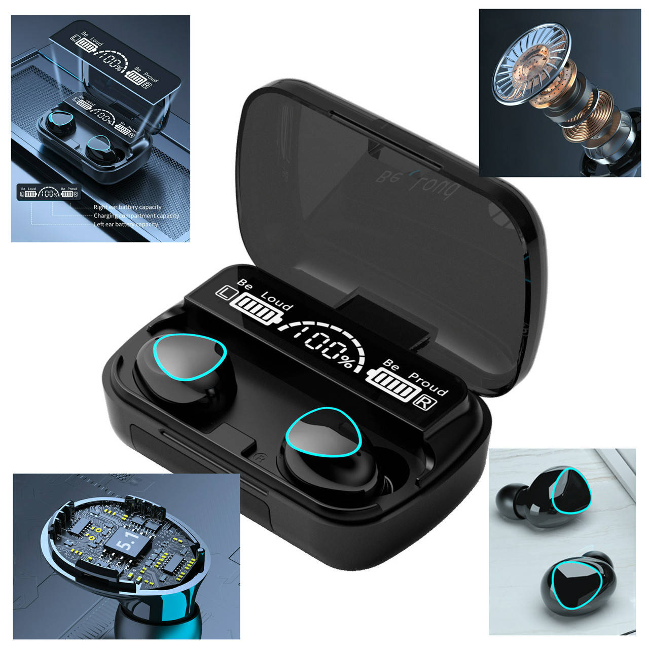 Беспроводные наушники (TWS) Bluetooth 5.1 True Wireless M10 Black с док станцией-кейсом 3500 мАч, Черный
Беспроводные наушники (TWS) Bluetooth 5.1 True Wireless M10 Black с док станцией-кейсом 3500 мАч, Черный