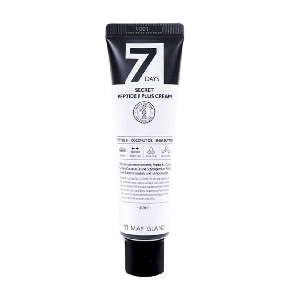 Омолаживающий крем для лица с пептидным комплексом May Island 7 Days Secret Peptide 8 Plus Cream 50 мл
Омолаживающий крем для лица с пептидным комплексом May Island 7 Days Secret Peptide 8 Plus Cream 50 мл
