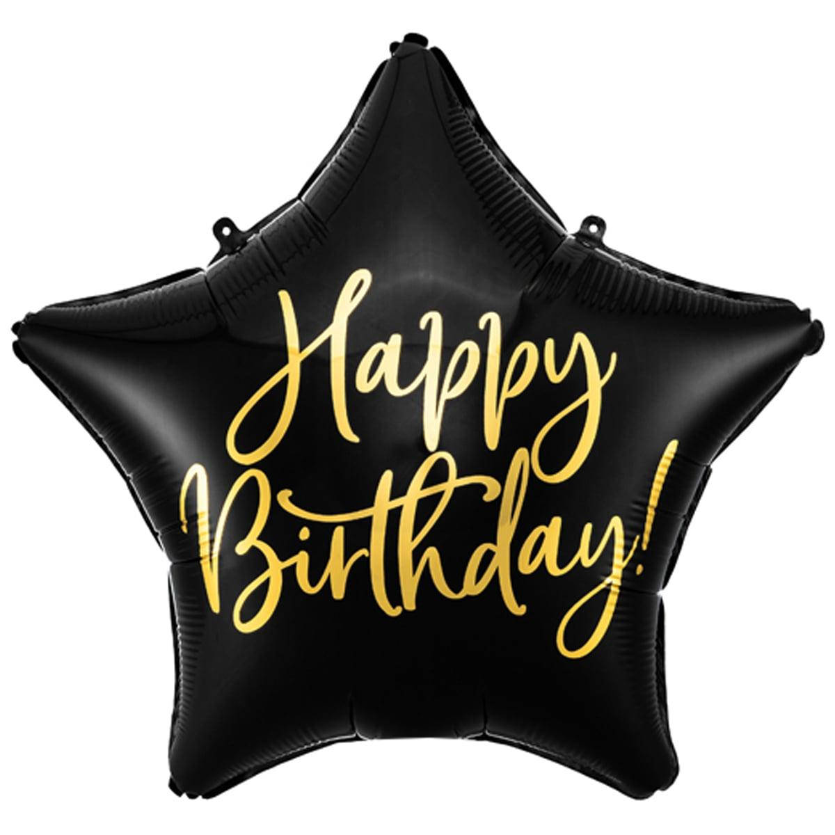 Фольгированный большой шар PartyDeco звезда черная с золотистой надписью Happy Birthday, шар звезда 40 см, Черный
Фольгированный большой шар PartyDeco звезда черная с золотистой надписью Happy Birthday, шар звезда 40 см, Черный
