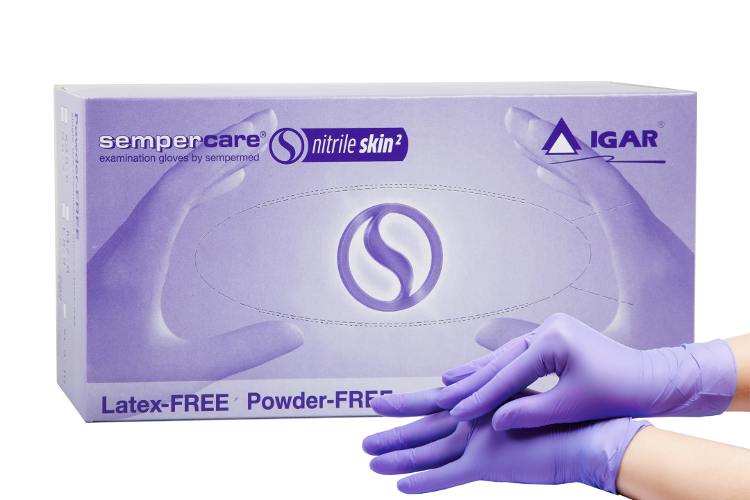 Перчатки медицинские смотровые нитриловые Sempercare Nitrile IGAR нестерильные неопудренные 200шт/уп, Фиолетовый
Перчатки медицинские смотровые нитриловые Sempercare Nitrile IGAR нестерильные неопудренные 200шт/уп, Фиолетовый
