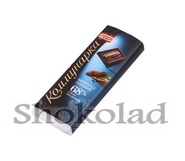 Горький шоколад 68% - Коммунарка
Горький шоколад 68% - Коммунарка