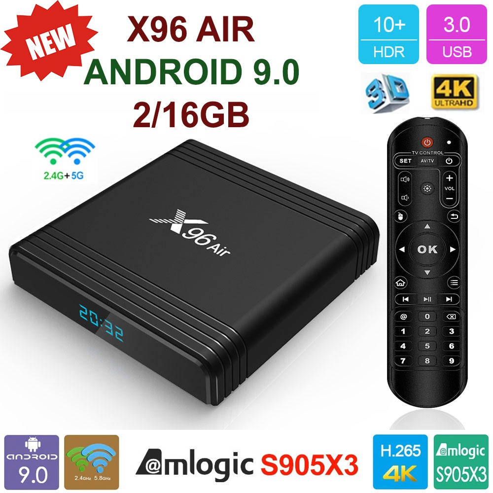 TV-Приставка X96 Air 2/16GB S905X3 (Android Smart TV BOX, Андроид Смарт ТВ Приставка, Андроїд тв бокс)
TV-Приставка X96 Air 2/16GB S905X3 (Android Smart TV BOX, Андроид Смарт ТВ Приставка, Андроїд тв бокс)
