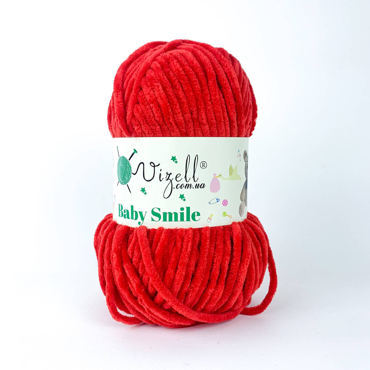 Vizell Baby Smile (Визелл Беби Смаил) № 016 красный (Пряжа плюшевая, нитки велюр для вязания)
Vizell Baby Smile (Визелл Беби Смаил) № 016 красный (Пряжа плюшевая, нитки велюр для вязания)
