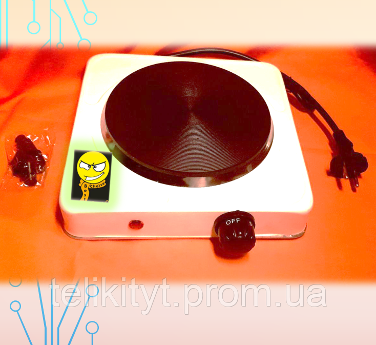 Купити Електропліта Hot Plate JX 1010A на 1 конфорку настільна плита млинець настільна біла