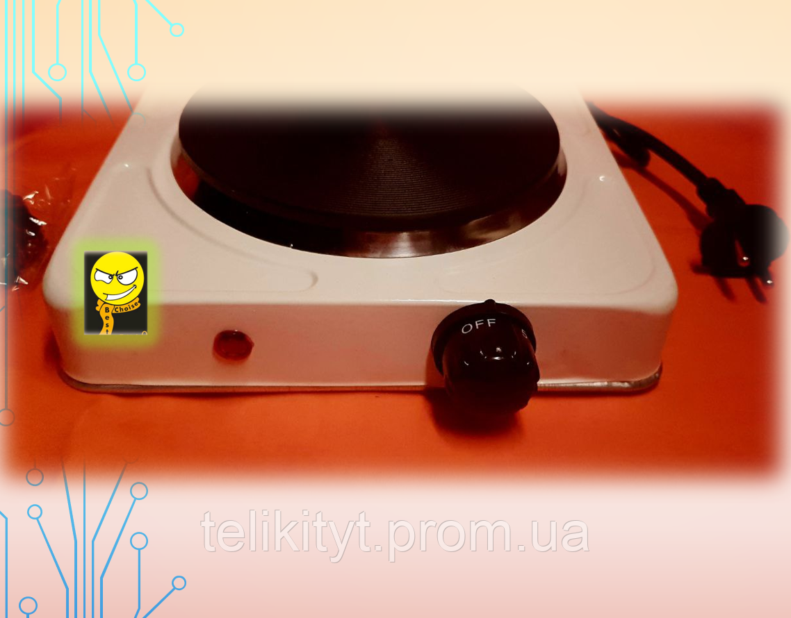 Купити Електропліта Hot Plate JX 1010A на 1 конфорку настільна плита млинець настільна біла