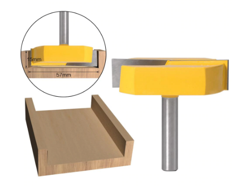 Фреза по дереву пазовая прямая с торцевыми зубьями Ø57 мм (хвостовик 12 мм)
Фреза по дереву пазовая прямая с торцевыми зубьями Ø57 мм (хвостовик 12 мм)