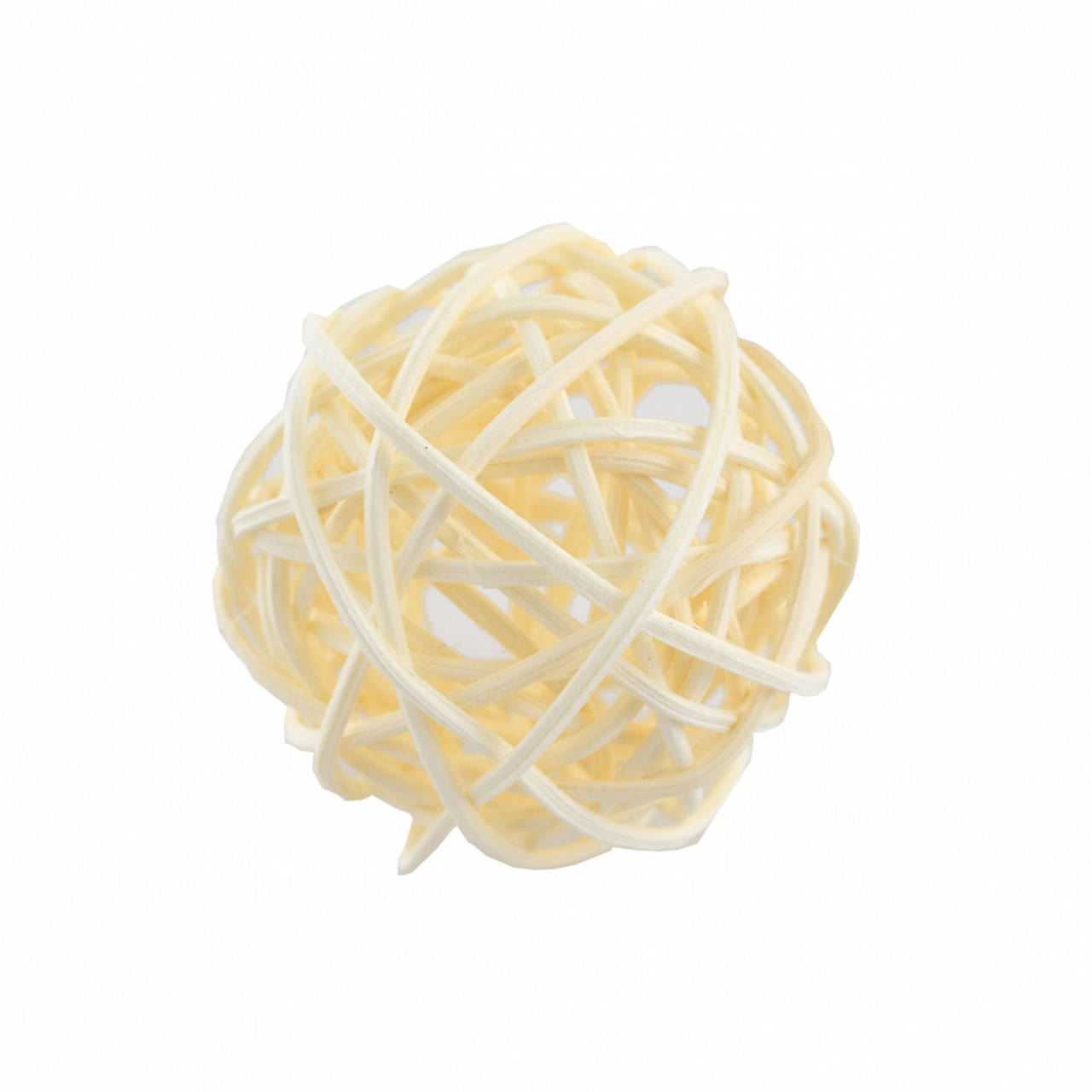 Шар ротанговый белый, d-5см 
Шар ротанговый белый, d-5см