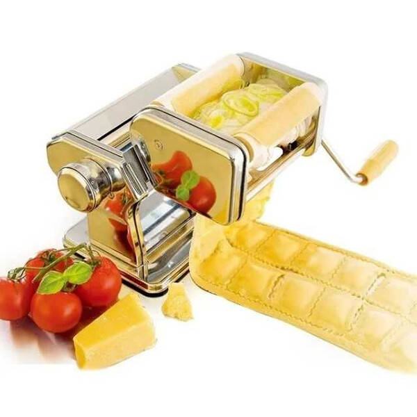Лапшерезка равиольница тестораскатка ручная Pasta Set Machine Машинка для пасты-лапши с насадкой для равиоли
Лапшерезка равиольница тестораскатка ручная Pasta Set Machine Машинка для пасты-лапши с насадкой для равиоли