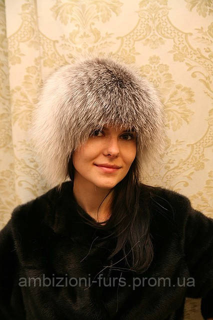 Шапка с чернобурки 3003 Норковая шапка