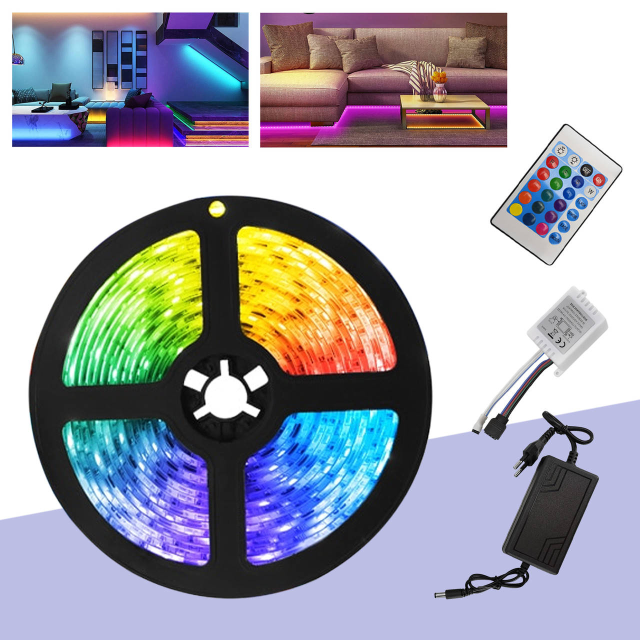 Светодиодная RGB LED лента с пультом 12в 220 вольт 5 метров ргб диодная подсветка 12v лед 5050
Светодиодная RGB LED лента с пультом 12в 220 вольт 5 метров ргб диодная подсветка 12v лед 5050