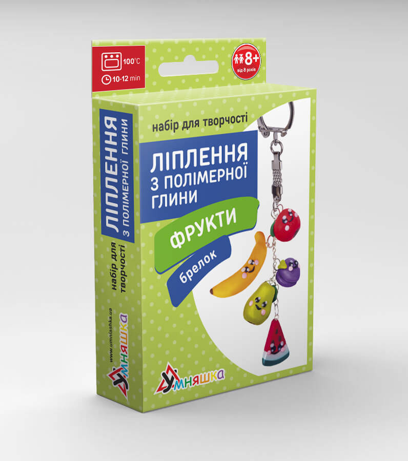 Детский набор для лепки из полимерной глины "Фрукты" (ПГ-003) PG-003 брелок, Разные цвета
Детский набор для лепки из полимерной глины "Фрукты" (ПГ-003) PG-003 брелок, Разные цвета