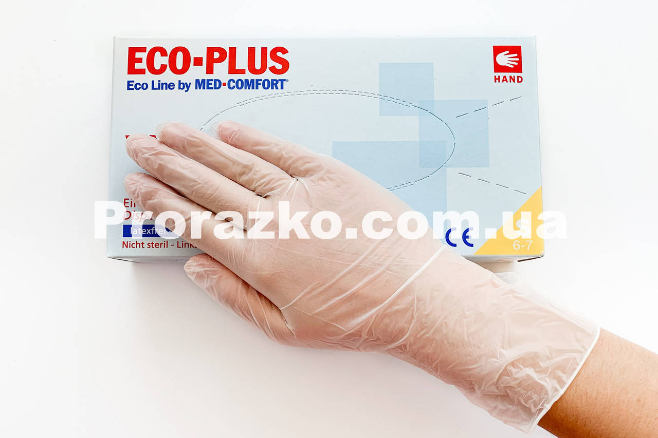 Виниловые перчатки Ampri ECO PLUS, (6-7), прозрачные, 100 шт, Прозрачный
Виниловые перчатки Ampri ECO PLUS, (6-7), прозрачные, 100 шт, Прозрачный