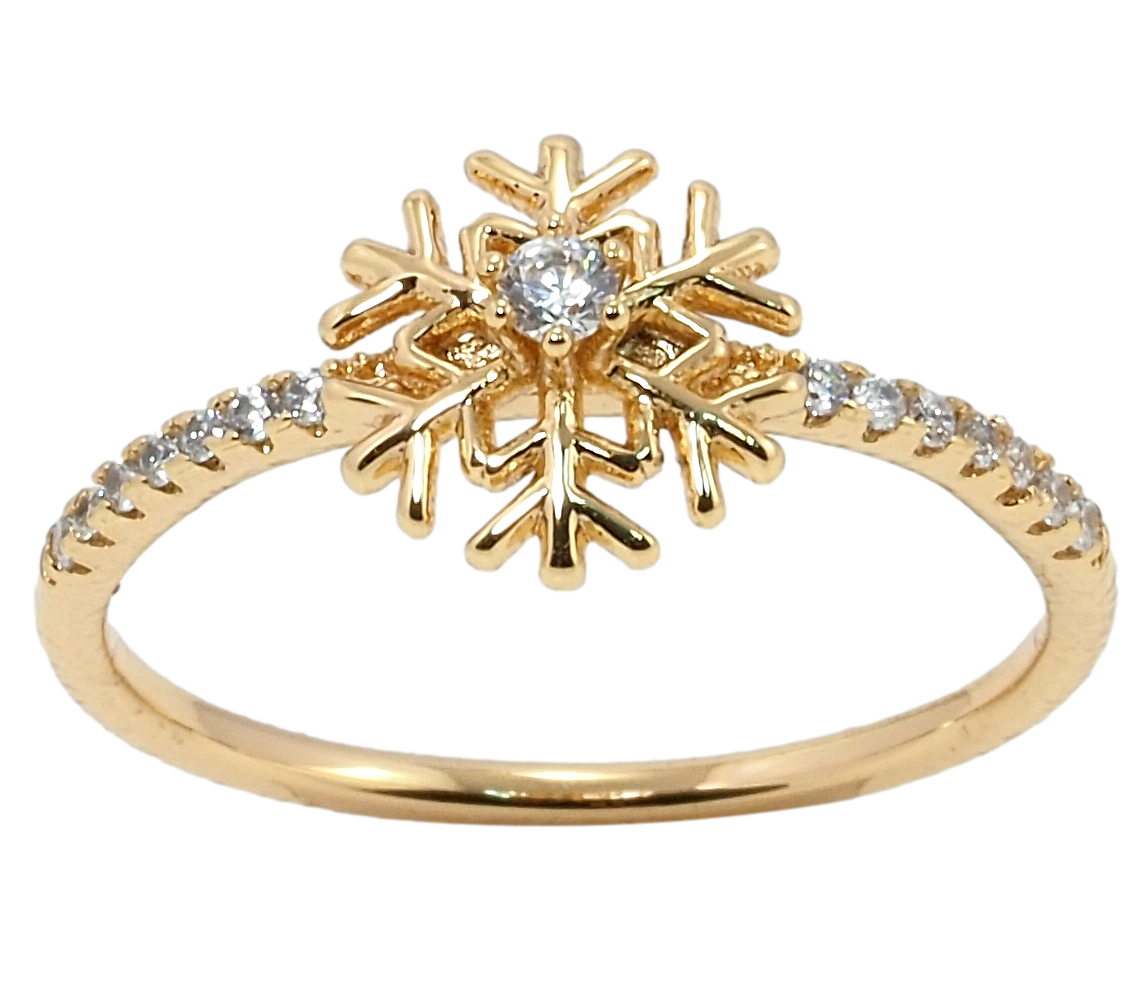 Кольцо Xuping Позолота 18K "Снежинка" р.19.5 
Кольцо Xuping Позолота 18K "Снежинка" р.19.5