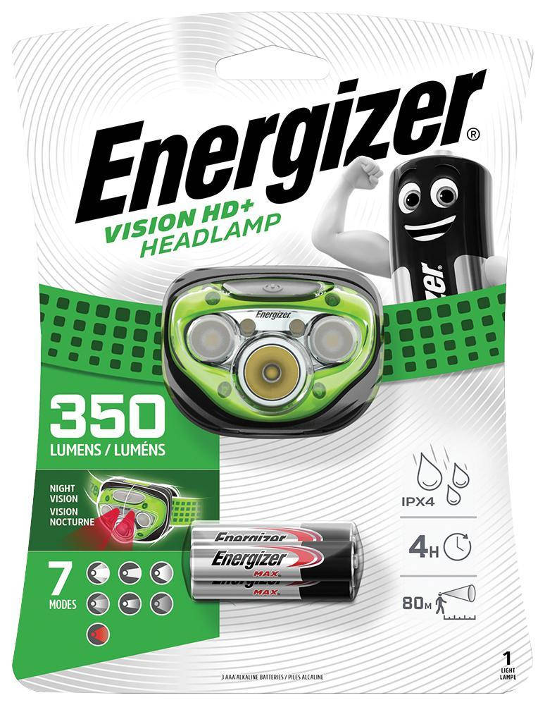 Налобный фонарь Energizer Vision HD+Focus Headlight HDC323 (350 Lumens, IPX4, 7 режимов)
Налобный фонарь Energizer Vision HD+Focus Headlight HDC323 (350 Lumens, IPX4, 7 режимов)