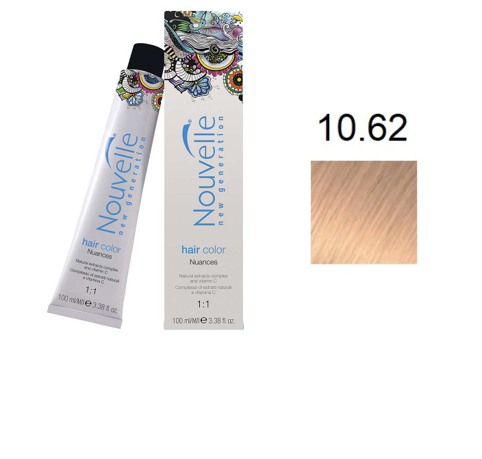Краска для волос Nouvelle Hair Color 10.62 платиновый коричнево-красный блондин 100 мл
Краска для волос Nouvelle Hair Color 10.62 платиновый коричнево-красный блондин 100 мл