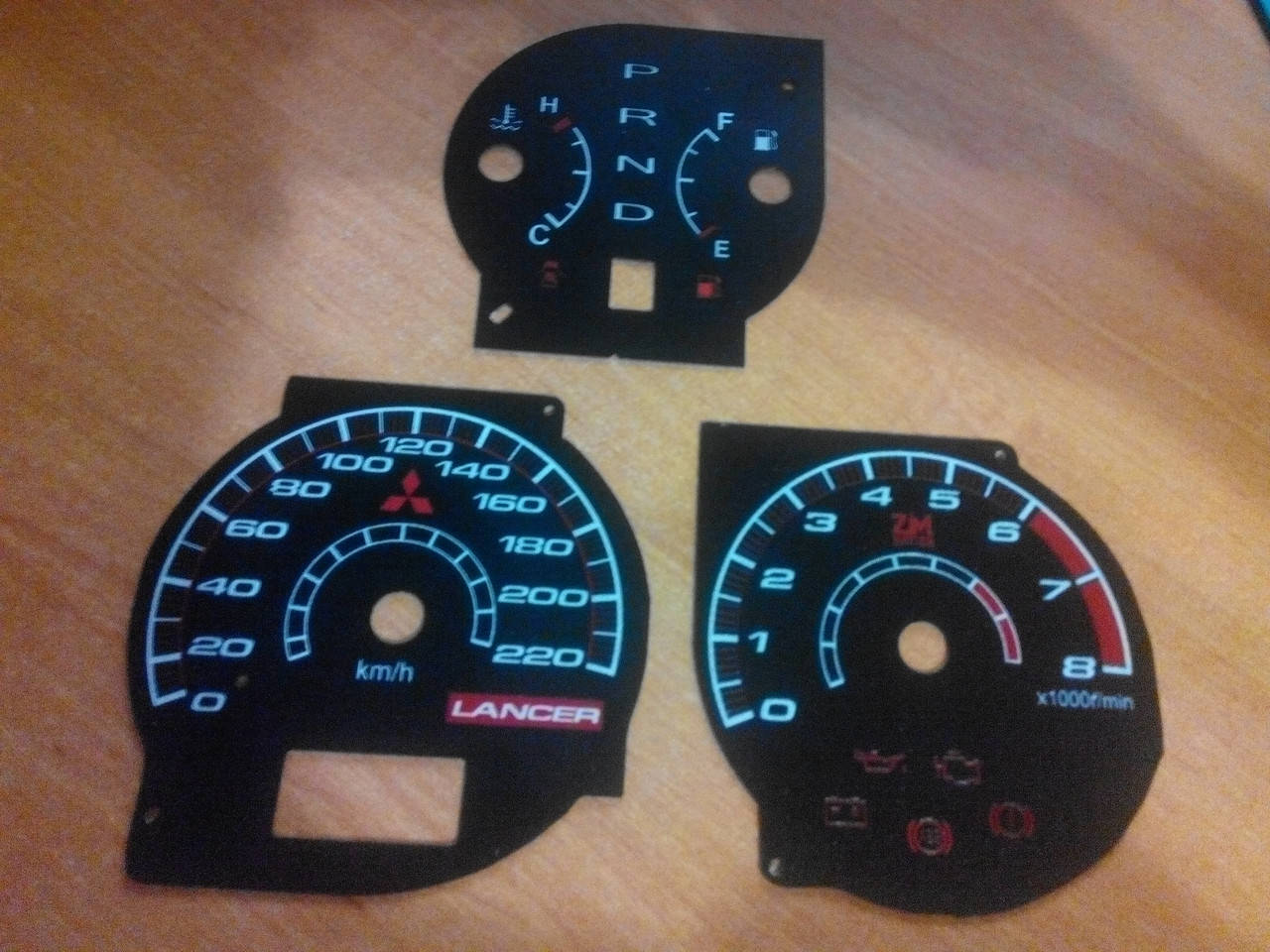 Шкалы приборов Mitsubishi Lancer 9