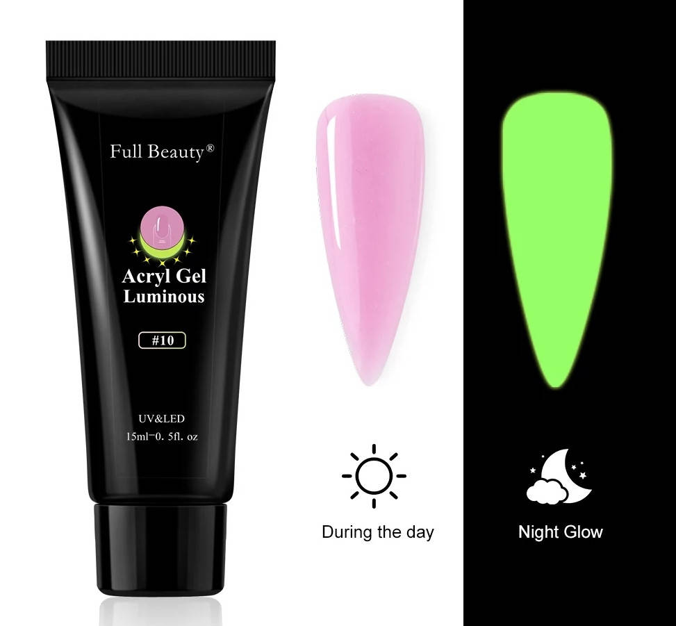 Full Beauty Полигель светящийся в темноте Акрил гель, акригель для наращивания и укрепление ногтей 15мл
Full Beauty Полигель светящийся в темноте Акрил гель, акригель для наращивания и укрепление ногтей 15мл