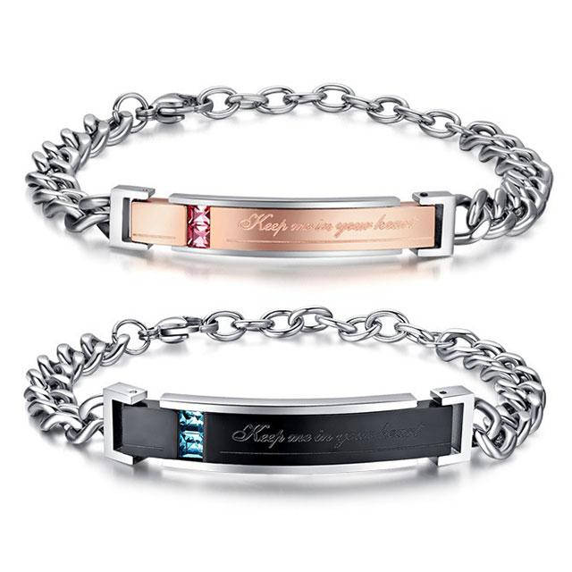 Парные браслеты - Навеки с тобой, Серебристый
Парные браслеты - Навеки с тобой, Серебристый