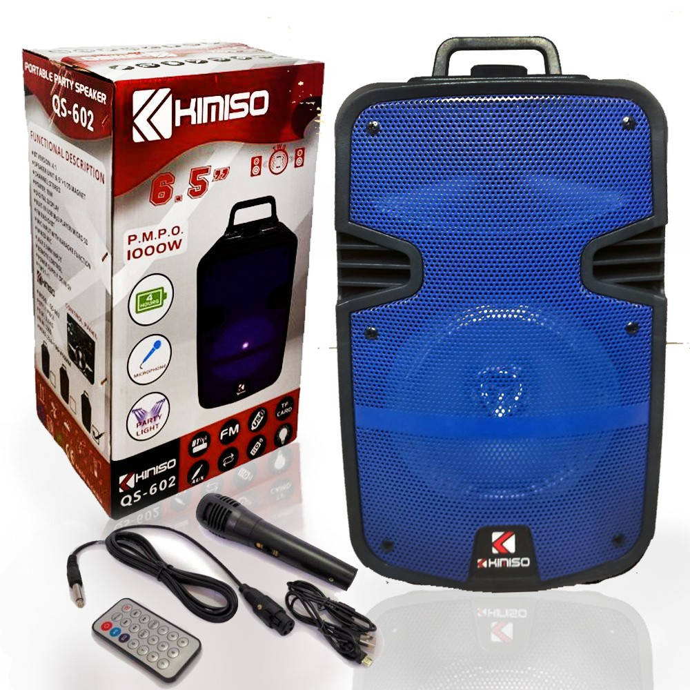 Беспроводная колонка чемодан 6,5" 1000 W с микрофоном KIMISO QS-602 / Акустическая система с микрофоном
Беспроводная колонка чемодан 6,5" 1000 W с микрофоном KIMISO QS-602 / Акустическая система с микрофоном