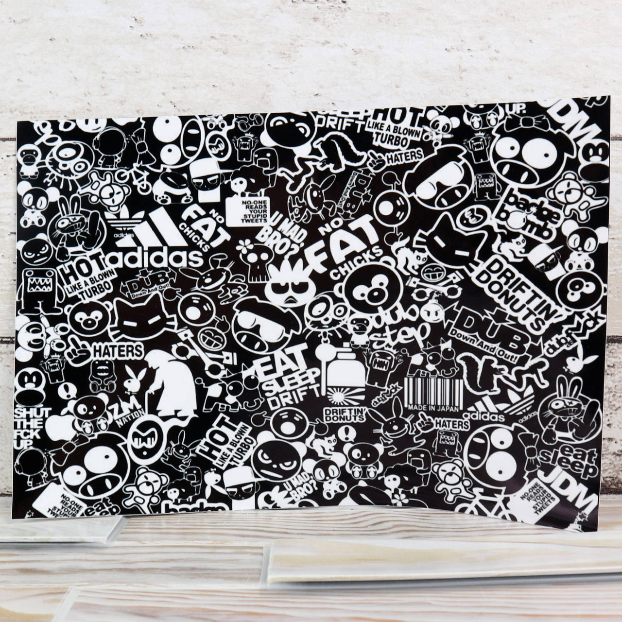 Стикеры А4 черно-белая Sticker Bombing на Машину Авто Мотоцикл Скутер Велосипед Ноутбук Стикер Бомбинг, Разные цвета
Стикеры А4 черно-белая Sticker Bombing на Машину Авто Мотоцикл Скутер Велосипед Ноутбук Стикер Бомбинг, Разные цвета