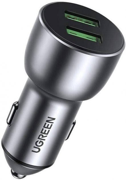Автомобильное зарядное устройство UGREEN CD213 36W 2xUSB QC 3.0 3A Car Charger Aluminium (10144)
Автомобильное зарядное устройство UGREEN CD213 36W 2xUSB QC 3.0 3A Car Charger Aluminium (10144)
