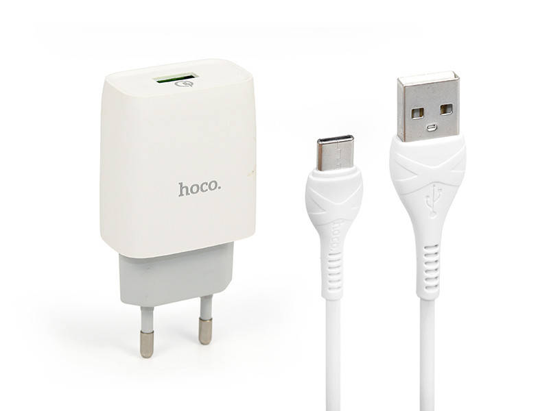 Зарядное устройство 220В USBx1 QC3.0 с кабелем USB - Type-C Hoco C72Q Glorious 180шт 8121
Зарядное устройство 220В USBx1 QC3.0 с кабелем USB - Type-C Hoco C72Q Glorious 180шт 8121