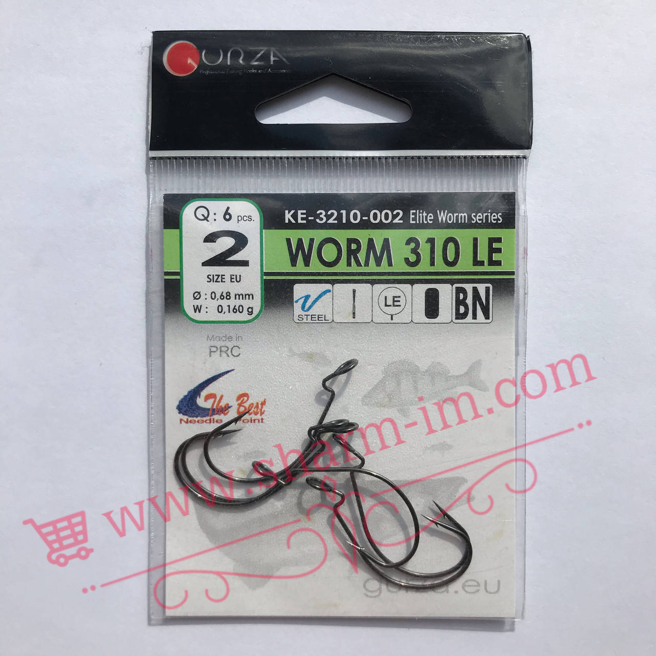 Офсетный крючок Gurza Worm 310 LE #2 ( D-0,68 мм / W-0,160 г ) 6 шт./уп. с Широким ушком
Офсетный крючок Gurza Worm 310 LE #2 ( D-0,68 мм / W-0,160 г ) 6 шт./уп. с Широким ушком