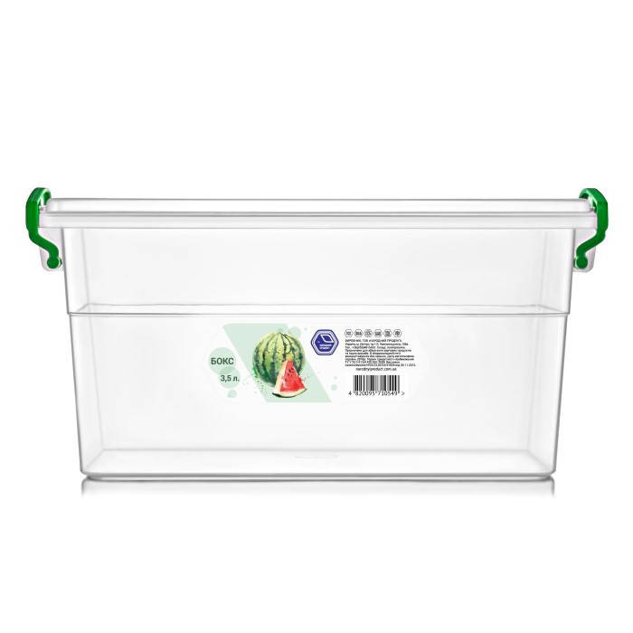 Пищевой контейнер с ручками 3,5 л
Пищевой контейнер с ручками 3,5 л