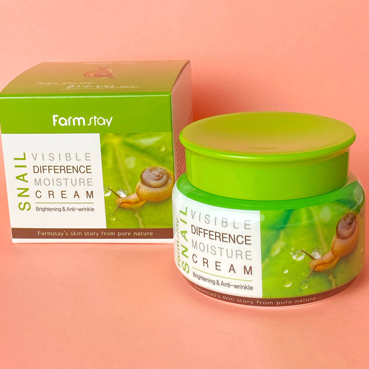 Увлажняющий крем с улиточным муцином Farmstay Snail Visible Difference Moisture Cream
Увлажняющий крем с улиточным муцином Farmstay Snail Visible Difference Moisture Cream