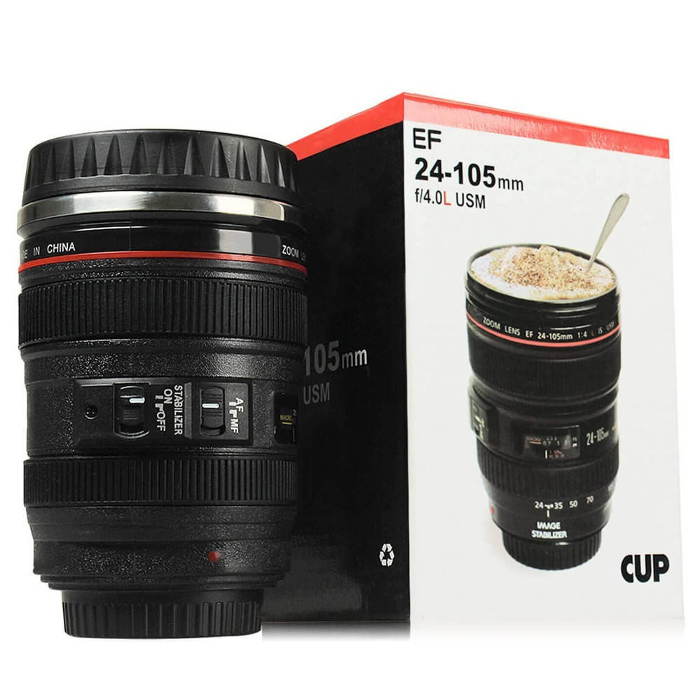 Кружка объектив Термо чашка в виде объектива фото камеры 300 мл Термос-камера термокружка EF 24-105
Кружка объектив Термо чашка в виде объектива фото камеры 300 мл Термос-камера термокружка EF 24-105