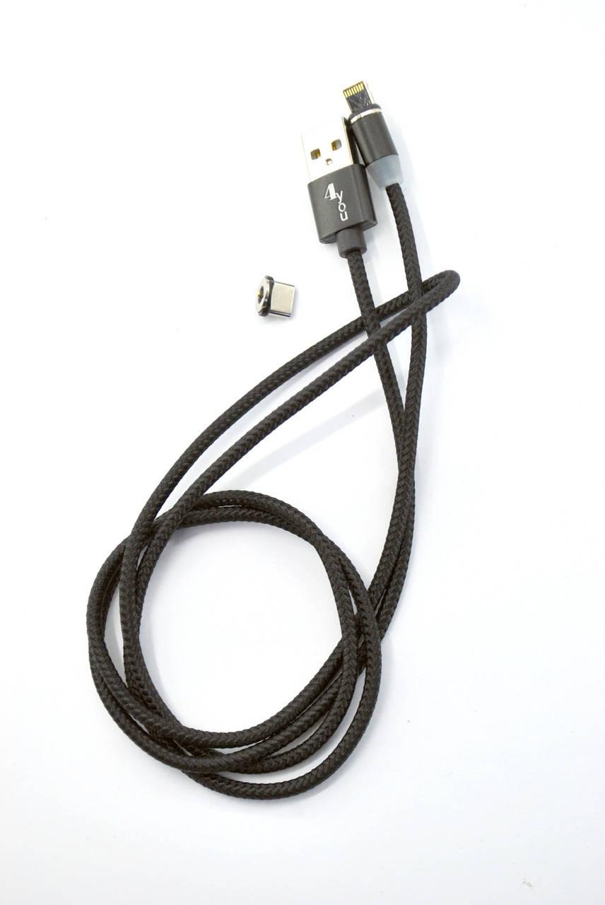 Кабель Usb Lightning 4you Magnetic black (2000mah, плетение Питон, 360град.) + Type C, Черный
Кабель Usb Lightning 4you Magnetic black (2000mah, плетение Питон, 360град.) + Type C, Черный