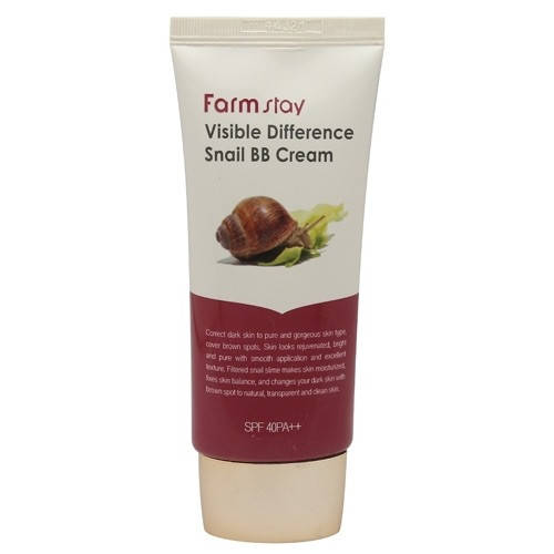 Восстанавливающий ББ крем с экстрактом слизи улитки Farm Stay Visible Difference Snail BB Cream SPF 40 PA++
Восстанавливающий ББ крем с экстрактом слизи улитки Farm Stay Visible Difference Snail BB Cream SPF 40 PA++