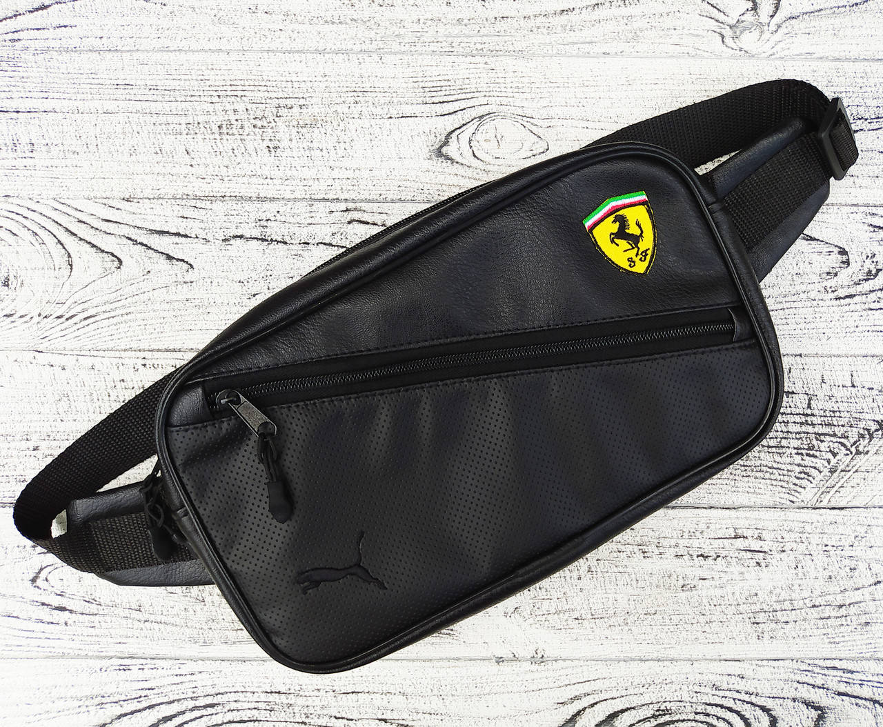 Модная бананка Puma Ferrari из эко-кожи, мужская поясная сумка Puma, спортивная сумка на пояс Puma, Черный
Модная бананка Puma Ferrari из эко-кожи, мужская поясная сумка Puma, спортивная сумка на пояс Puma, Черный