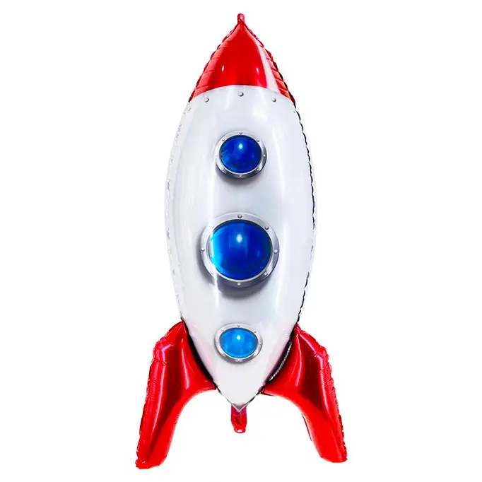 Фольгированный шарик КНР (47х84 см) Ракета, Разные цвета 
Фольгированный шарик КНР (47х84 см) Ракета, Разные цвета