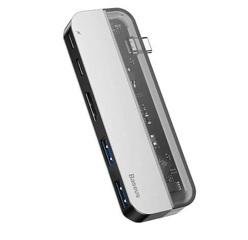 USB-хаб Baseus Transparent Series Type-C Multifunctional HUB Adapter Deep gray (CAHUB-TD0G)
USB-хаб Baseus Transparent Series Type-C Multifunctional HUB Adapter Deep gray (CAHUB-TD0G)