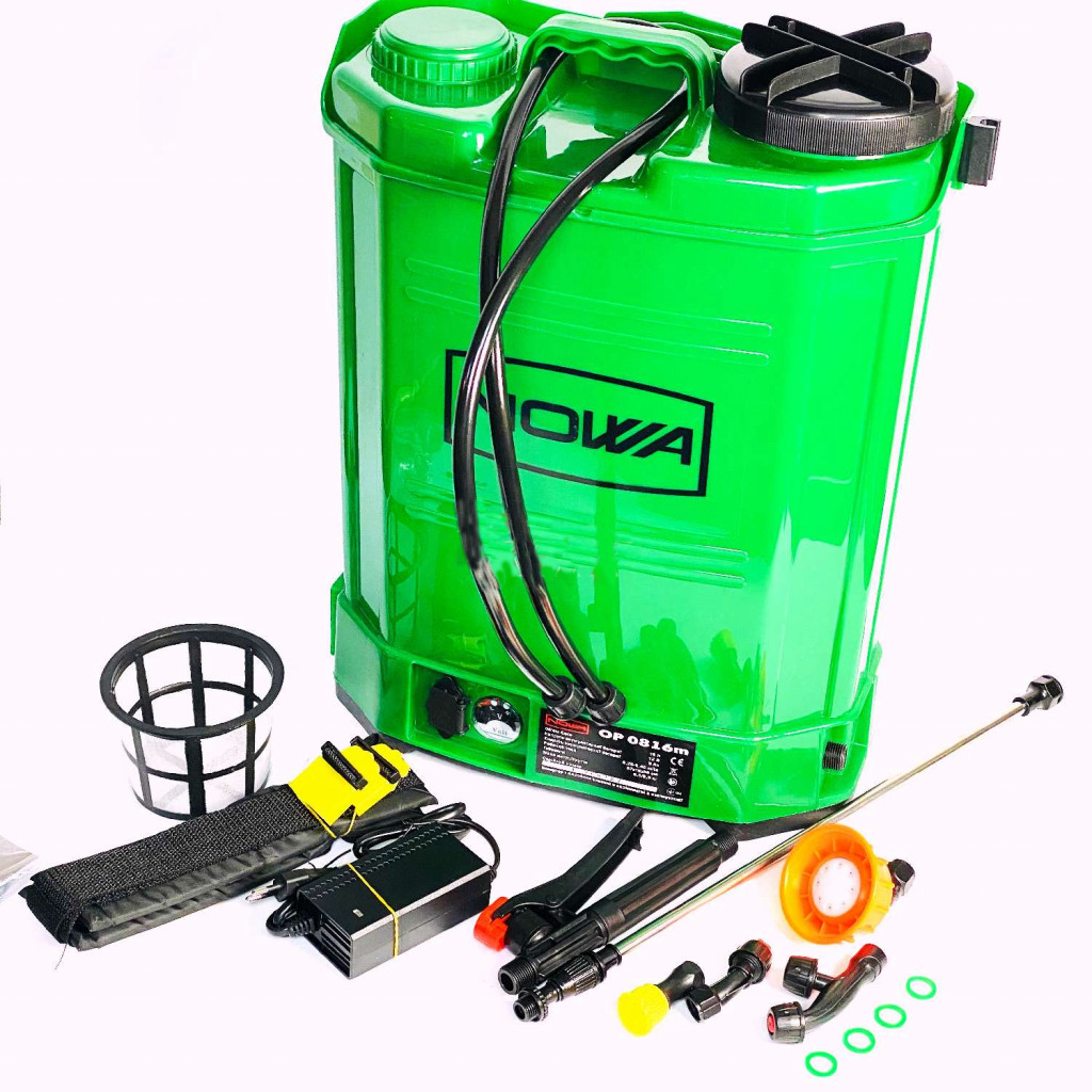 Опрыскиватель аккумуляторный Nowa OP 0816m, Зелёный 
Опрыскиватель аккумуляторный Nowa OP 0816m, Зелёный