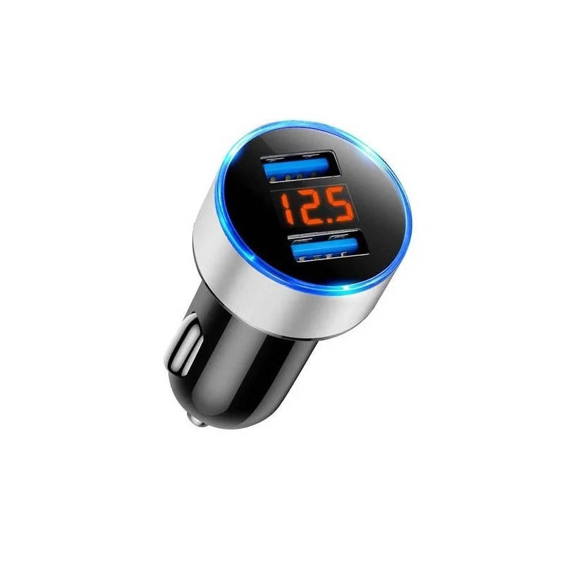 Адаптер CAR 2 USB HC6 с отображением напряжения / Зарядное устройство в прикуриватель машины
Адаптер CAR 2 USB HC6 с отображением напряжения / Зарядное устройство в прикуриватель машины