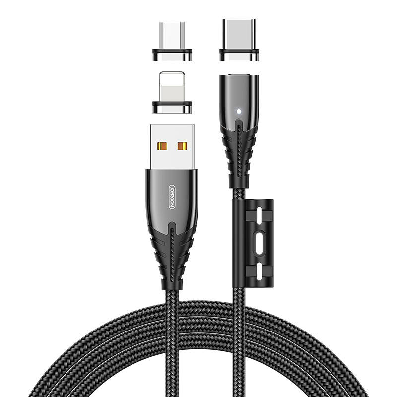 Кабель магнитный JOYROOM Combo Lightning+Micro USB+Type-C 3in1 S-M408 |3A, 120см| Черный
Кабель магнитный JOYROOM Combo Lightning+Micro USB+Type-C 3in1 S-M408 |3A, 120см| Черный