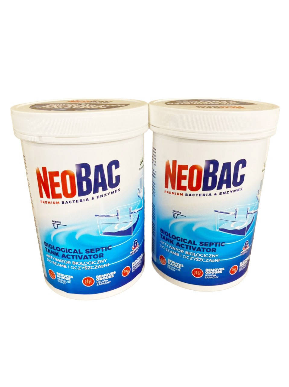Биоактиватор NEOBAC 1200 г. на 1год.для уличных туалетов, септиков, ям с ароматом ЭВКАЛИПТА !
Биоактиватор NEOBAC 1200 г. на 1год.для уличных туалетов, септиков, ям с ароматом ЭВКАЛИПТА !