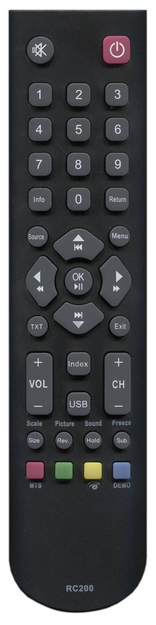 Пульт для телевизора Supra RC200
Пульт для телевизора Supra RC200