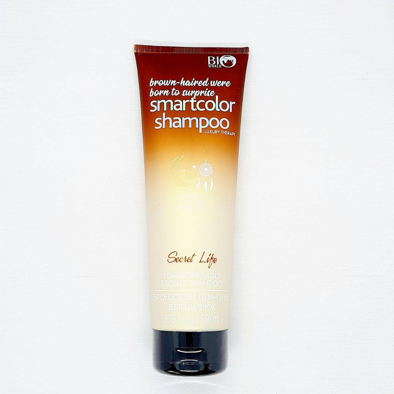 Бронзовый шампунь для шатенок Bio World Secret Life Luxury Therapy bronze Shampoo (260 мл)
Бронзовый шампунь для шатенок Bio World Secret Life Luxury Therapy bronze Shampoo (260 мл)
