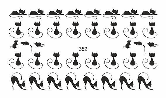 Слайдер наклейка для ногтей геометрия оригами неилкруст минимализм № 353